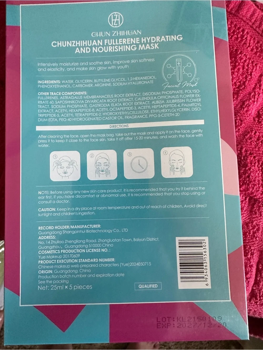Source Unknown Hydrating and Nourishing Mask - Pink & Teal